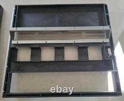 ANTARES COMBO VENDING MACHINE BLACK TOP and BOTTOM SODA DOORS with LOCKS HAS KEYS