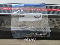 ANTARES COMBO VENDING MACHINE BLACK TOP and BOTTOM SODA DOORS with LOCKS HAS KEYS