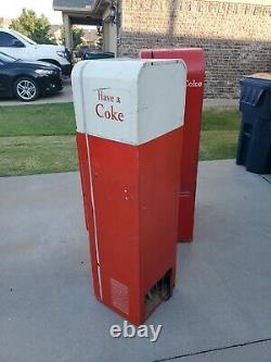 Antique 1950 Authentic Small Coca-cola Vending Machine Vmc-44 Pick Up Only