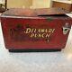 Antique Delaware Punch Salesman Sample Cooler 7x4x4 Advertising/Spanish