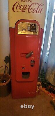 Antique bottle coke machine vintage Vendo model #44 serial # 9261A31