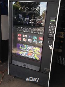 Automatic Products Combo Vending Machine Soda & Snack Accepts Coins & Bills