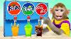 Baby Monkey Kiki And Coca Soda Vending Machine Toys Animal Kingdom