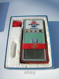 Beatles 1960's Promotional Pepsi Machine Transistor Radio, Box and Earphones