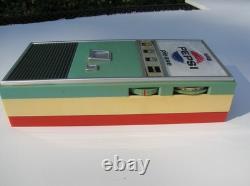 Beatles 1960's Promotional Pepsi Machine Transistor Radio, Box and Earphones