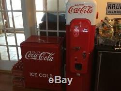 Beautiful Vintage Restored 1940s Coca-Cola Junior Ice-Box Cooler -In Home Decor