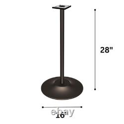Black Cast Iron Vending Machine Stand 28 Tall Metal Stand with 16 Round B