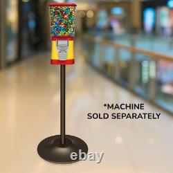 Black Cast Iron Vending Machine Stand 28 Tall Metal Stand with 16 Round B