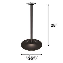 Black Cast Iron Vending Machine Stand 28 Tall Metal Stand with 16 round Base