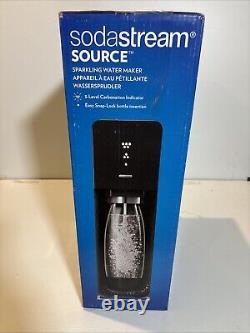 Black SodaStream Source Soda Machine with 3 Bottles, and CO2 Cylinder New In Box