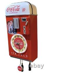 Bradford Exchange Limited Coca Cola Time For Refreshment Vending Machine Clock