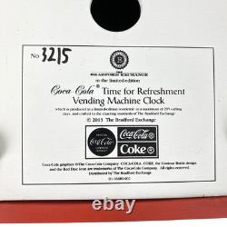 Bradford Exchange Limited Coca Cola Time For Refreshment Vending Machine Clock