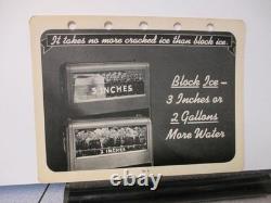 COCA COLA 1940 salesman sample VENDING MACHINE cooler refrigeration guide (9pg)