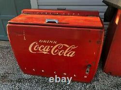 COCA COLA Ice Cooler, Chest, coke machine