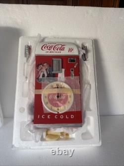 COCA-COLA Time For Refreshment Vending Machine Cuckoo Clock Bradford Exchange