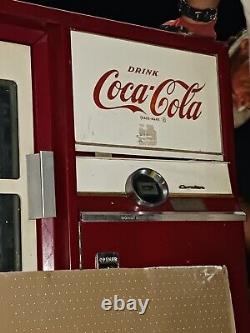 Cavalier Antique Coca-Cola Vending Machine & Rare EMPTIES RACK