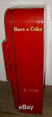 Coca Cola 1951 #39 Red Vendo Bottle Vending Machine Works Original