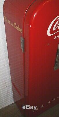 Coca Cola 1951 #39 Red Vendo Bottle Vending Machine Works Original