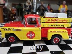 Coca-Cola 1957 Chevrolet Pickup Truck with Vintage Vending Machine