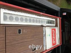 Coca Cola Bottle Vending Machine Square Top H126E 1960s. Working condition