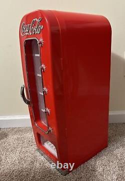 Coca Cola Can Retro Mini Cooler Fridge Vending Machine Soda Vintage Look 10 Cans
