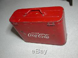 Coca-Cola Cavalier Carry Cooler Nice Original Condition Embossed Letters