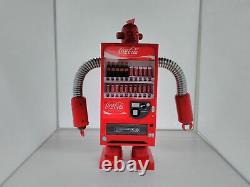 Coca Cola Coke Vending Machine Robot Red Piggy bank Figure 1/8 Used