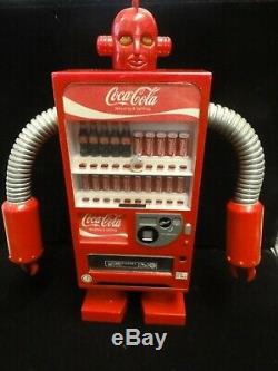 Coca Cola Coke Vending Machine Robot Red Piggy bank Figure 1/8 limited No Box