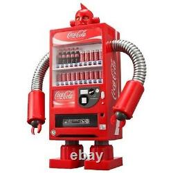 Coca Cola Coke Vending Machine Robot Red Piggy bank Figure 1/8 limited box USED