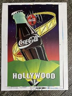 Coca Cola Concept Ad Art For Vending Machine Sony Theaters 90s RARE