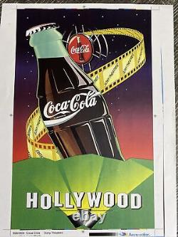 Coca Cola Concept Ad Art For Vending Machine Sony Theaters 90s RARE
