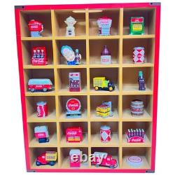 Coca-Cola Miniature Collection 25 Pc Display Vehicles Vending Machines Cans LN
