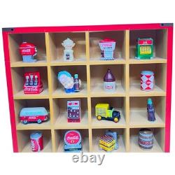 Coca-Cola Miniature Collection 25 Pc Display Vehicles Vending Machines Cans LN