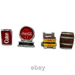 Coca-Cola Miniature Collection 25 Pc Display Vehicles Vending Machines Cans LN