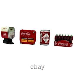 Coca-Cola Miniature Collection 25 Pc Display Vehicles Vending Machines Cans LN
