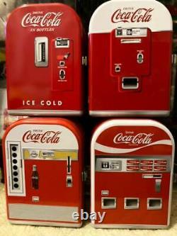 Coca Cola Pending Vending Machine Ornament Can All 4 types Set Japan