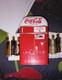Coca-Cola Soda Vending Machine Model with Bottles Ice Cold Red Collectible