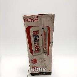 Coca Cola Upright Vending Machine Retro Mini Pop Soda Refrigerator Coke Cooler