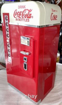 Coca-Cola Vending Machine Miniature with Moving Gimmick Vintage Rare