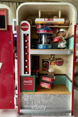 Coca-Cola Vending Machine Miniature with Moving Gimmick Vintage Rare