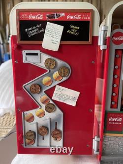 Coca-Cola Vending Machine Miniature with Moving Gimmick Vintage Rare