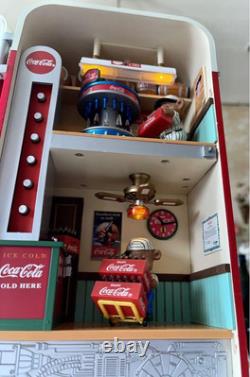 Coca-Cola Vending Machine Miniature with Moving Gimmick Vintage Rare