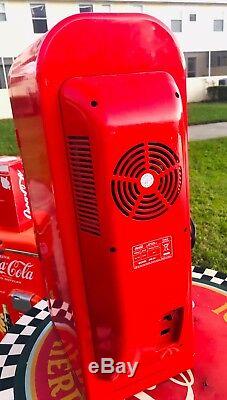 Coca Cola Vending Machine Retro Mini Fridge Hold 10 Cans
