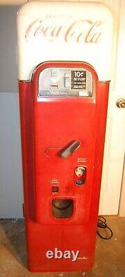 Coca Cola Vintage 1950 Vendo 44 Vending Machine 100% Original