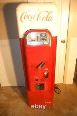 Coca Cola Vintage 1950 Vendo 44 Vending Machine 100% Original