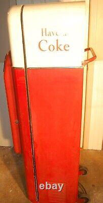 Coca Cola Vintage 1950 Vendo 44 Vending Machine 100% Original