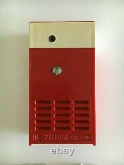 Coca Cola Vintage 1960s Transister AM/FM vending machine Radio & case & earbuds