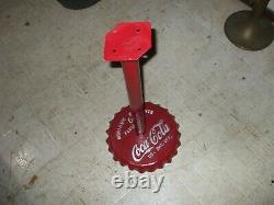 Coca-Cola embossed base bottle cap vending machine stand gumball candy diner