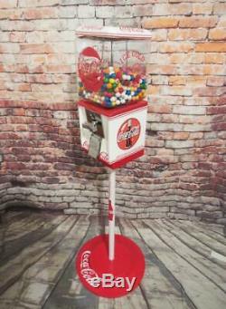 Coca Cola memorabilia vintage glass gumball machine candy dispenser man cave