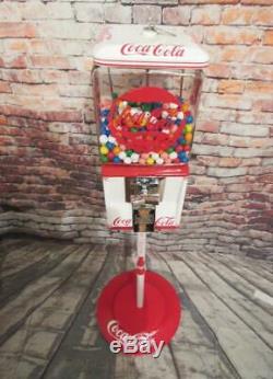 Coca Cola memorabilia vintage glass gumball machine candy dispenser man cave